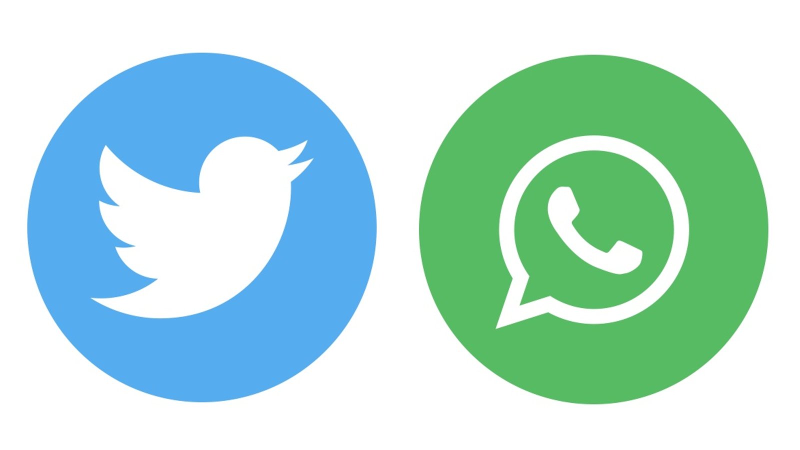 Logos Twitter et WhatsApp (©Clubic)