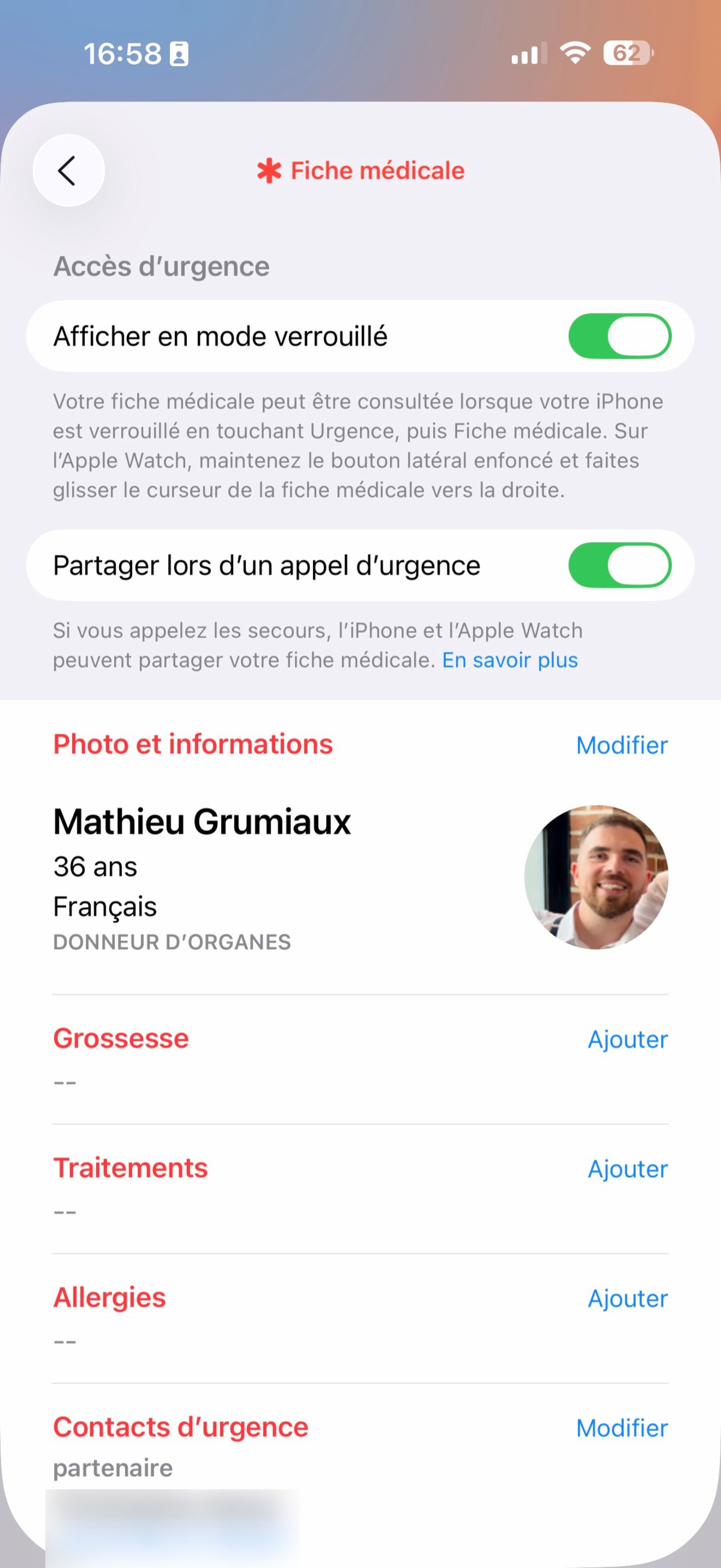 iPhone Infos Fiche med