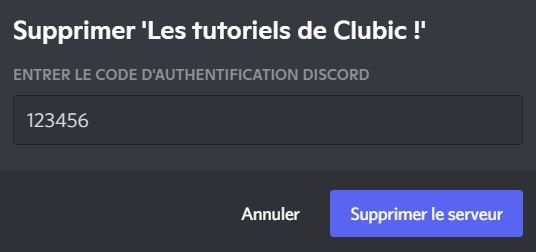 discord supprimer serveur 3