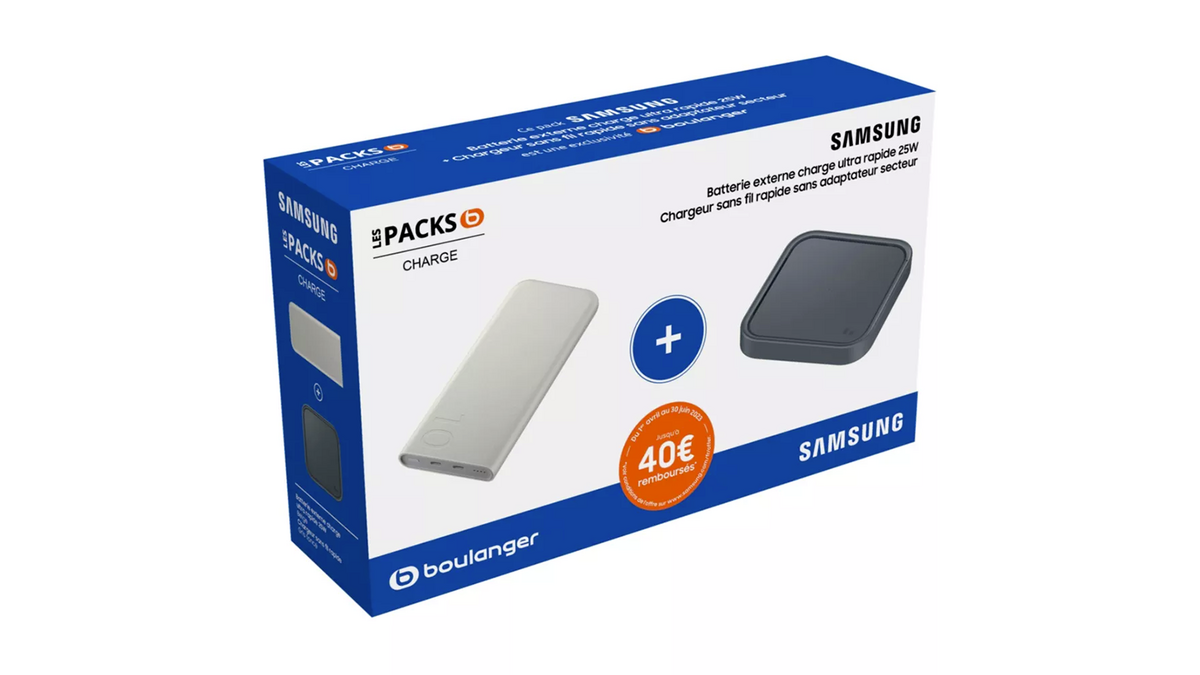 Le pack Charge Samsung chez Boulanger