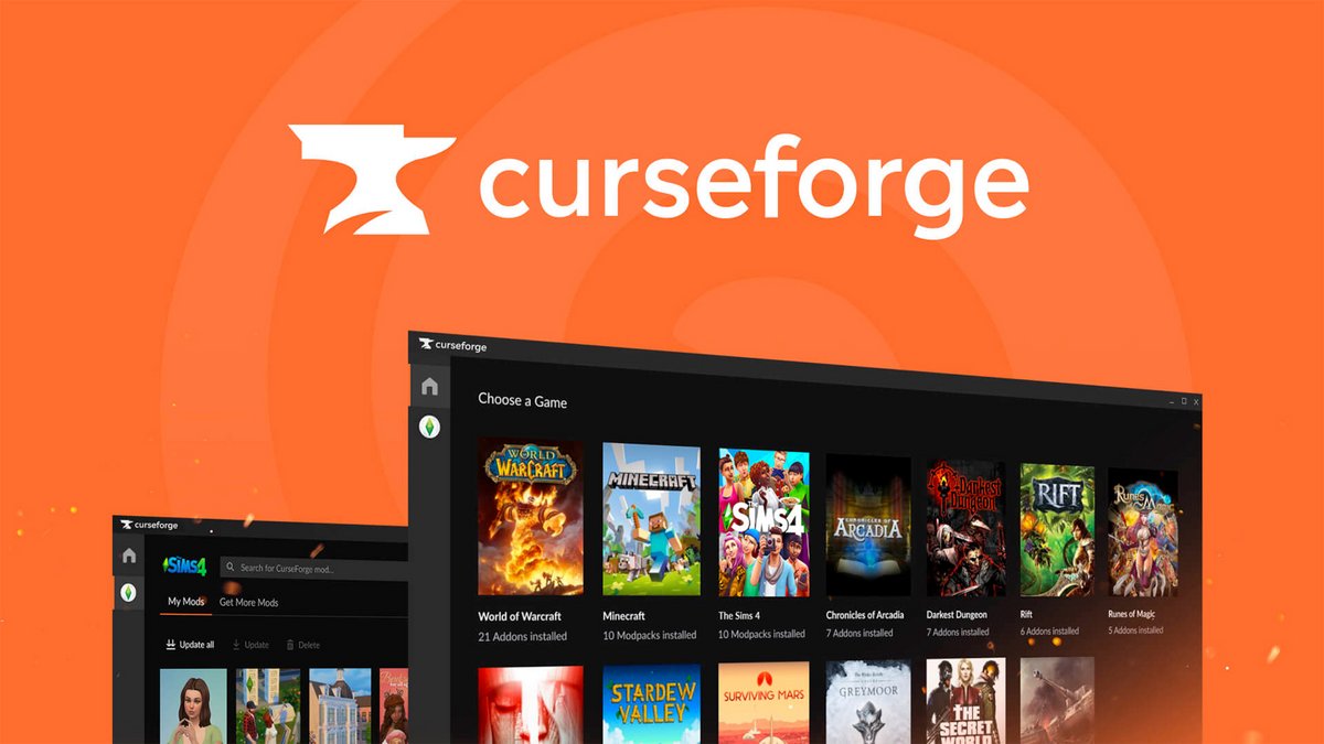 CurseForge centralise la gestion des mods et modpacks, évite les conflits de fichiers, détecte les erreurs de version et permet de restaurer facilement une configuration stable en cas de problème - © CurseForge
