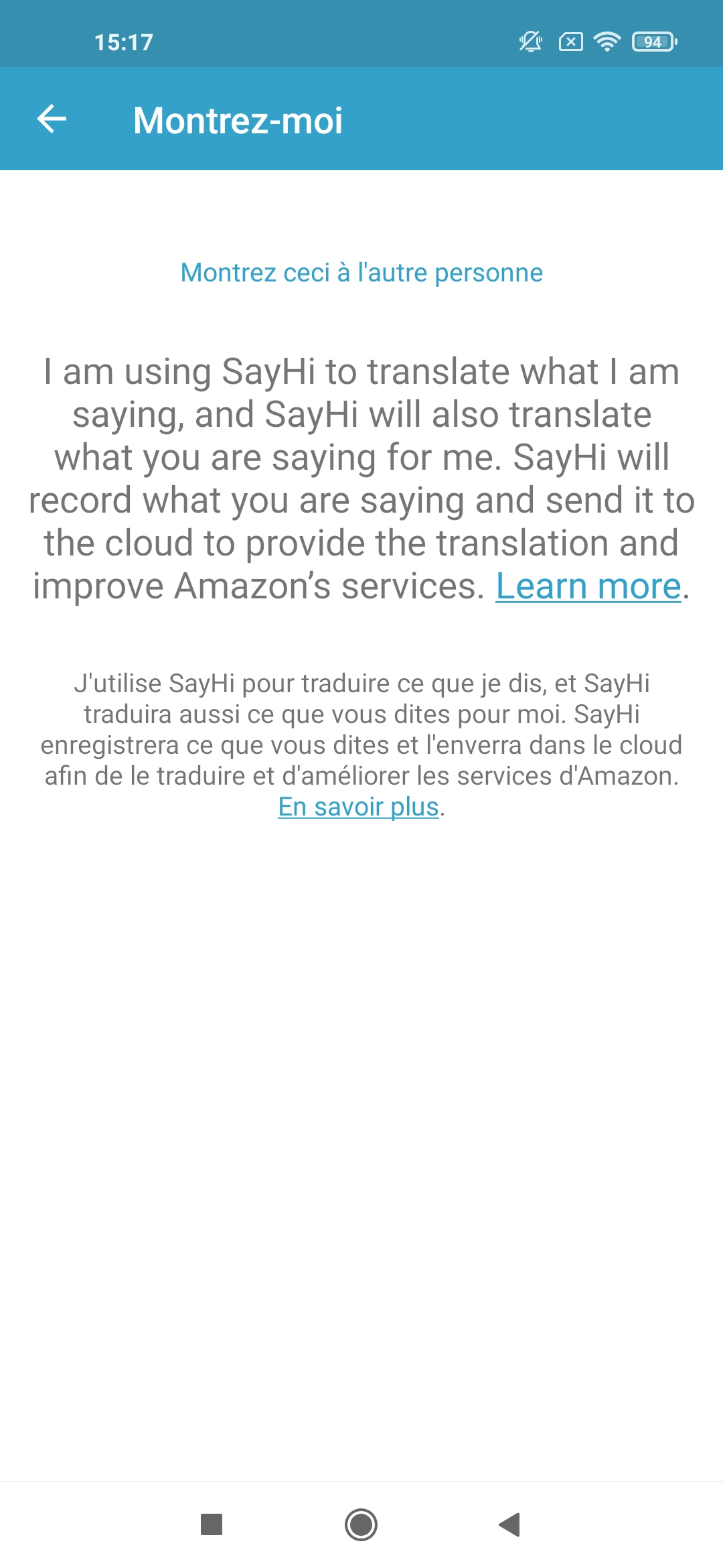 SayHi Traduire screen 8