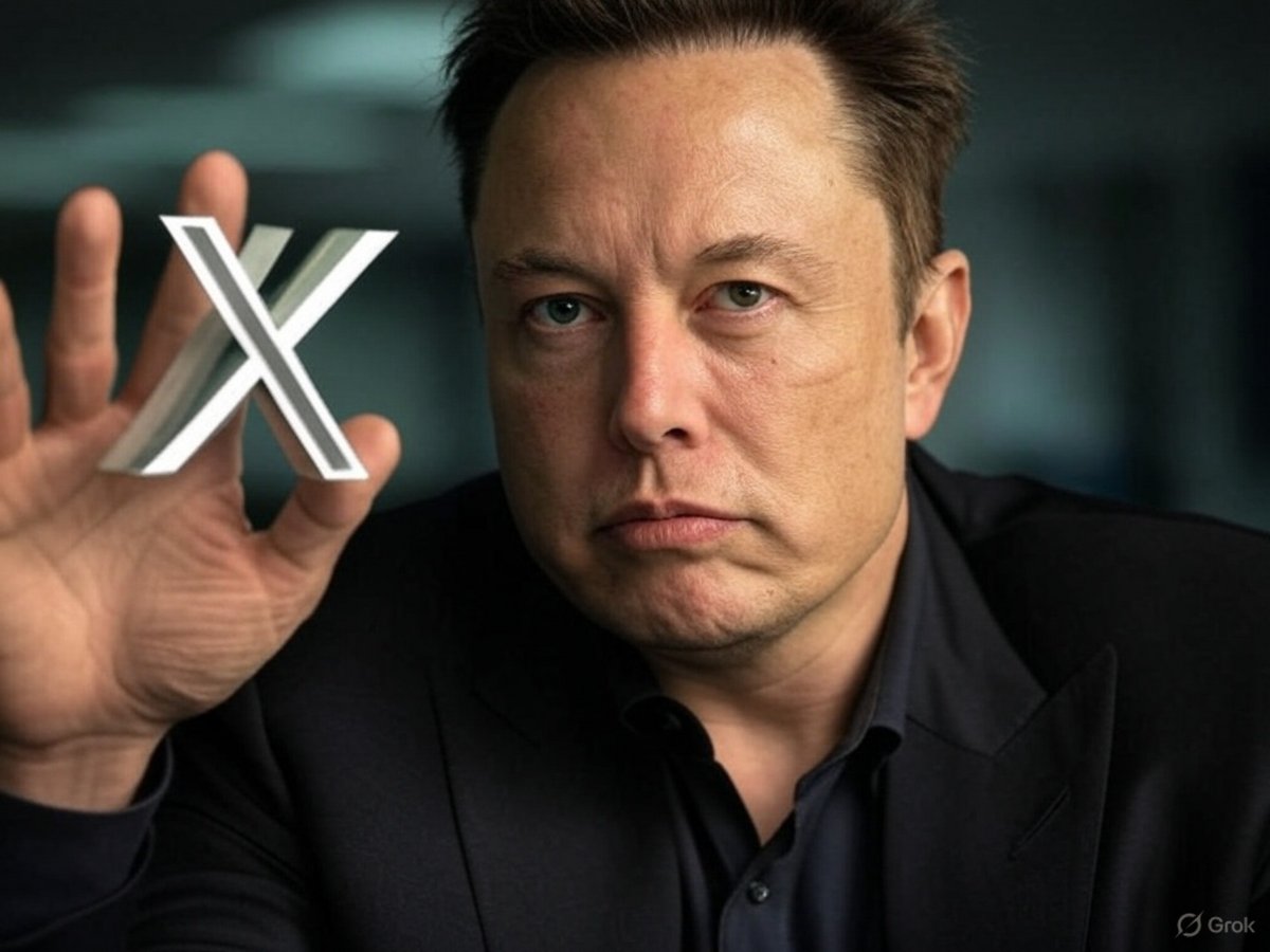 Elon Musk connaît des soucis avec son réseau social X en ce début de semaine © Grok, pour Clubic