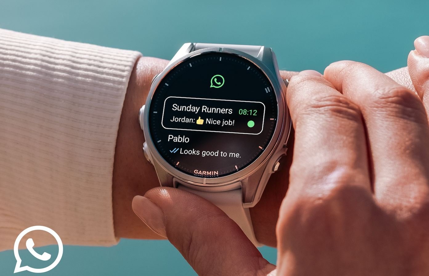 WhatsApp est désormais disponible sous la forme d'une application dédiée chez Garmin. ©Garmin