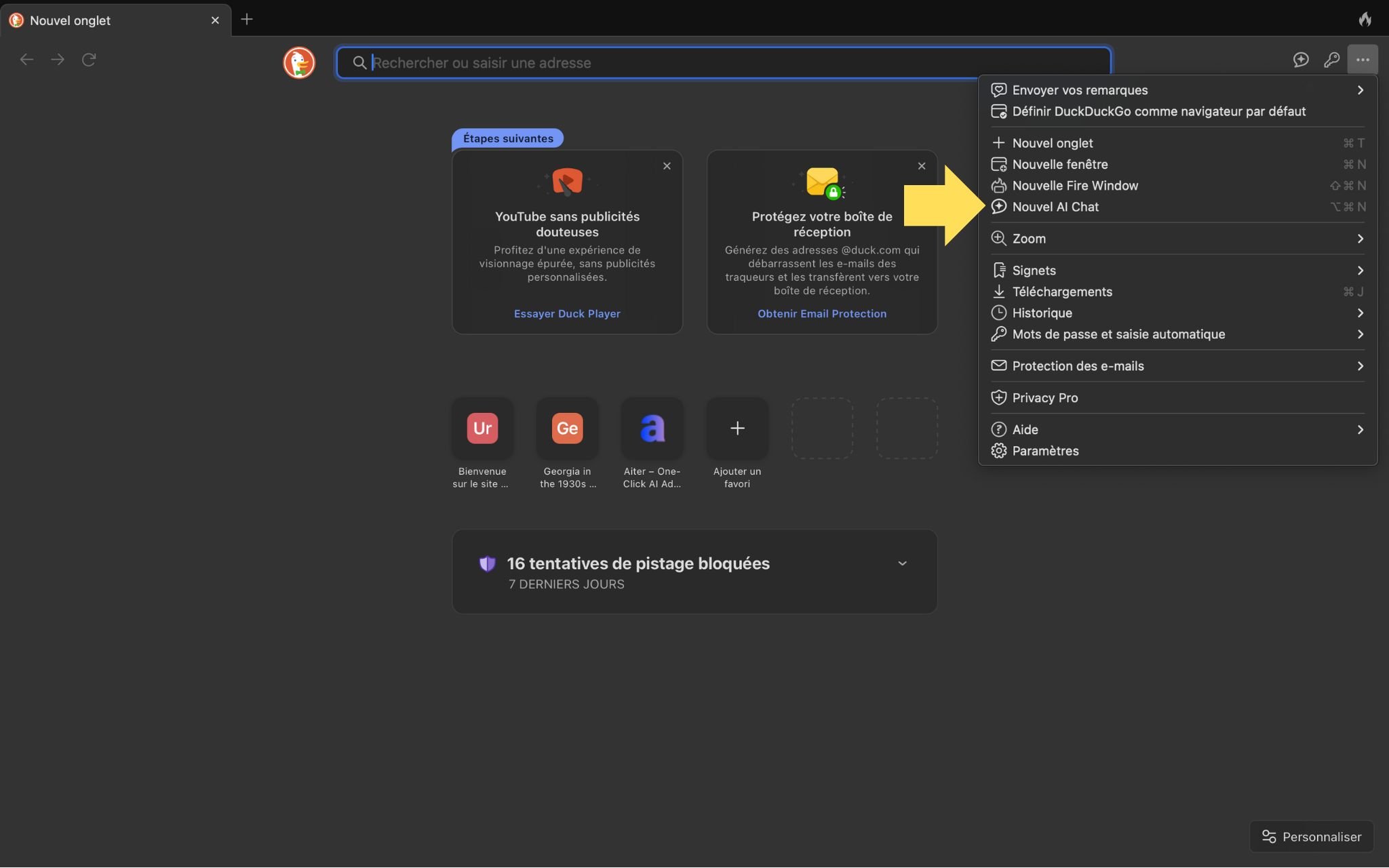 Activez le chat IA © DuckDuckGo