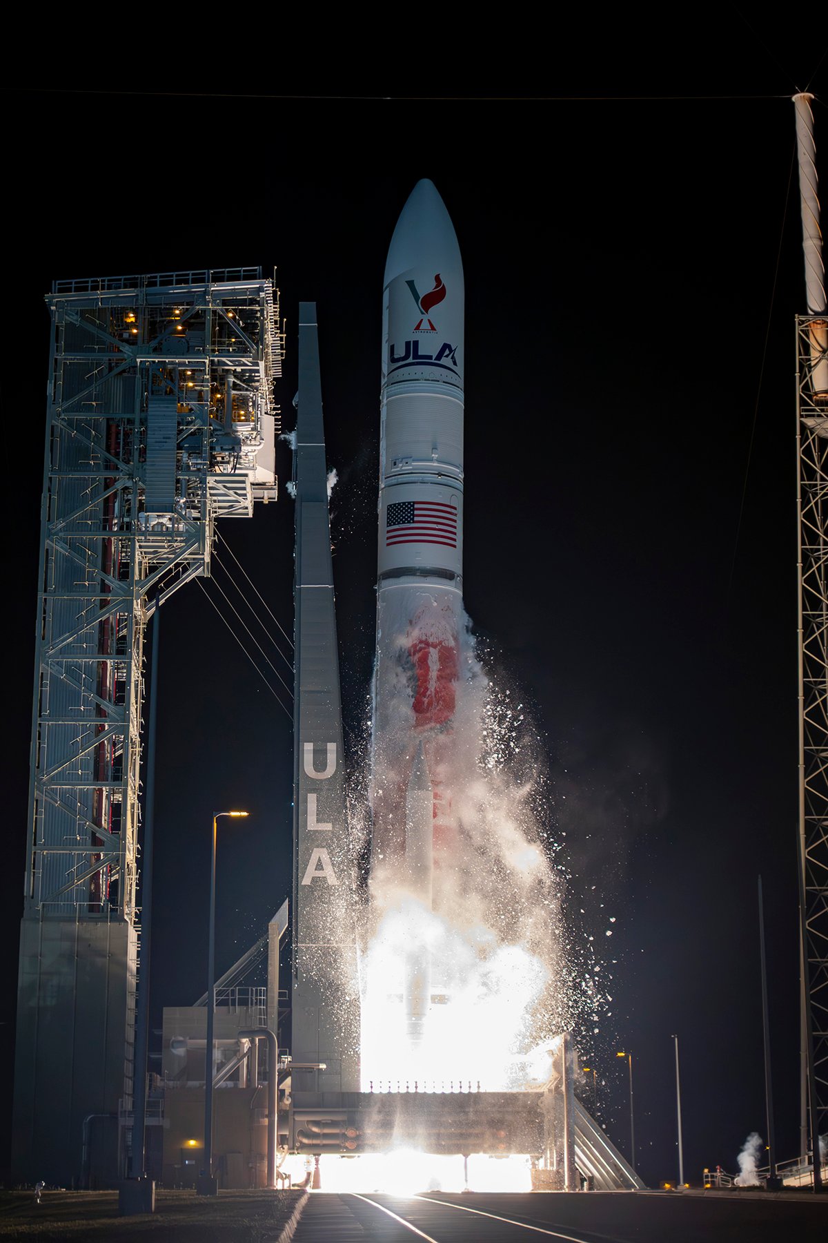 Au décollage, Vulcan penche à droite pour limiter son impact sur l'infrastructure. © United Launch Alliance