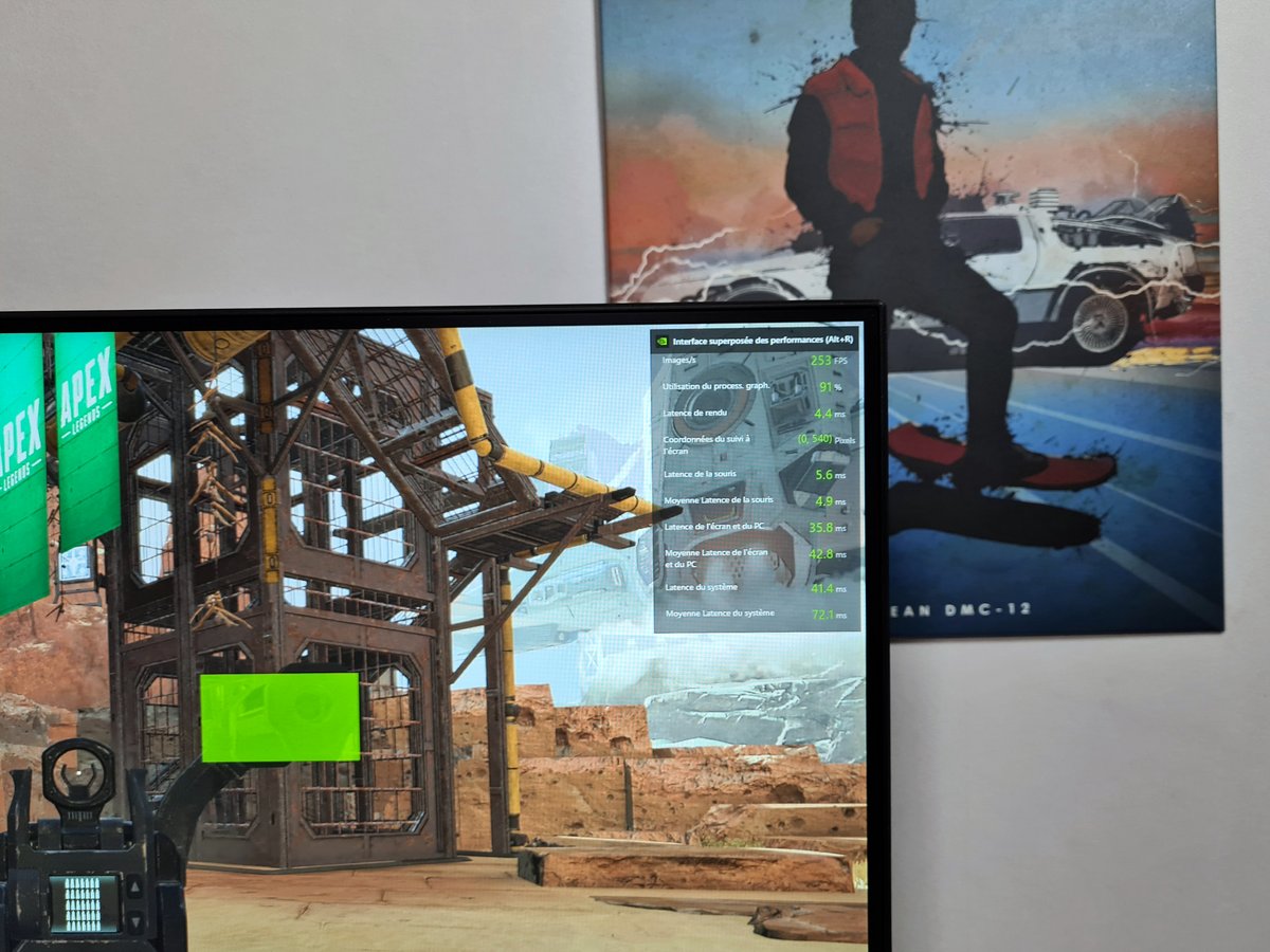 L'overlay de GeForce Expérience affiche de nombreuses mesures de latence. Il est possible de journaliser les mesures via les paramètres de l'overlay © Matthieu Legouge pour Clubic