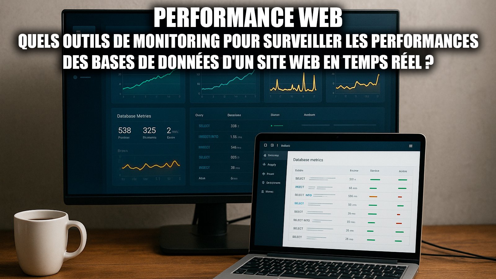Le monitoring des bases de données en temps réel aide à identifier les ralentissements, optimiser les performances et assurer une expérience utilisateur fluide grâce à des outils spécialisés comme Datadog ou New Relic - © Axel Reghis | OpenAI