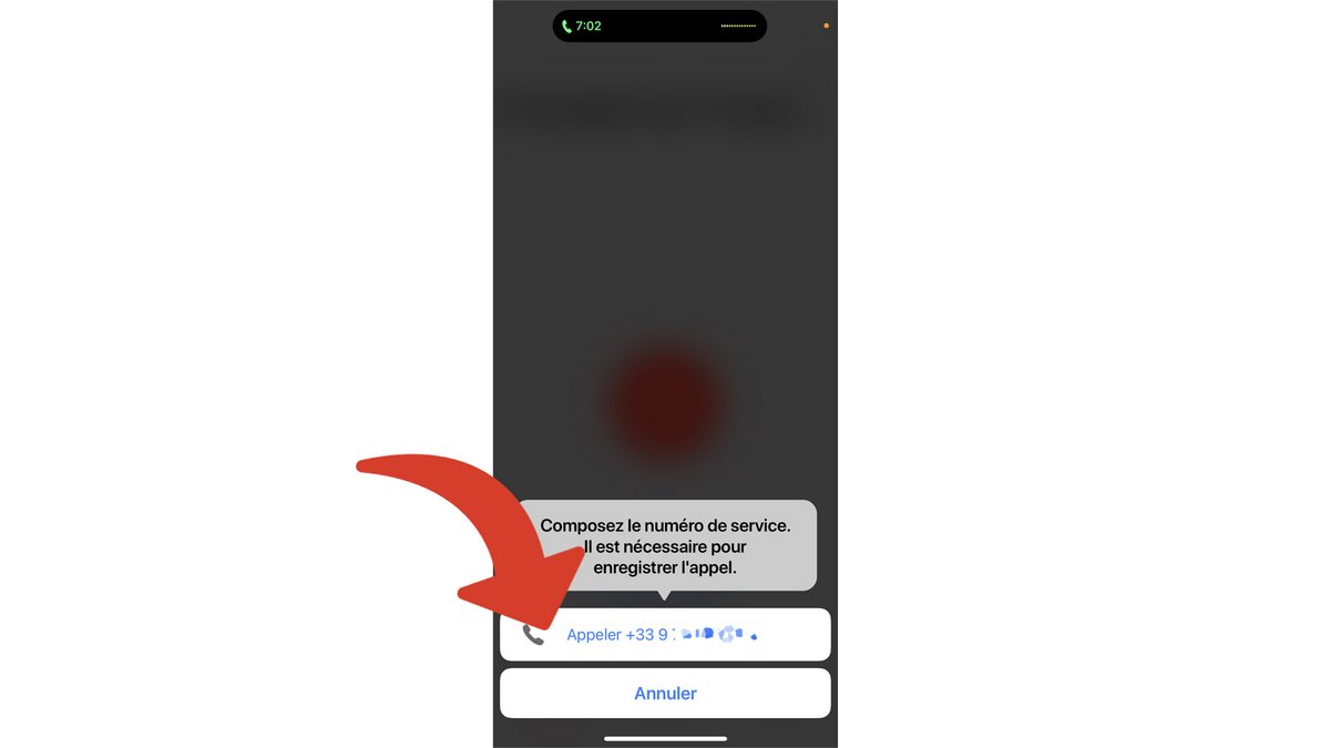 Appeler le numéro de service © Clubic