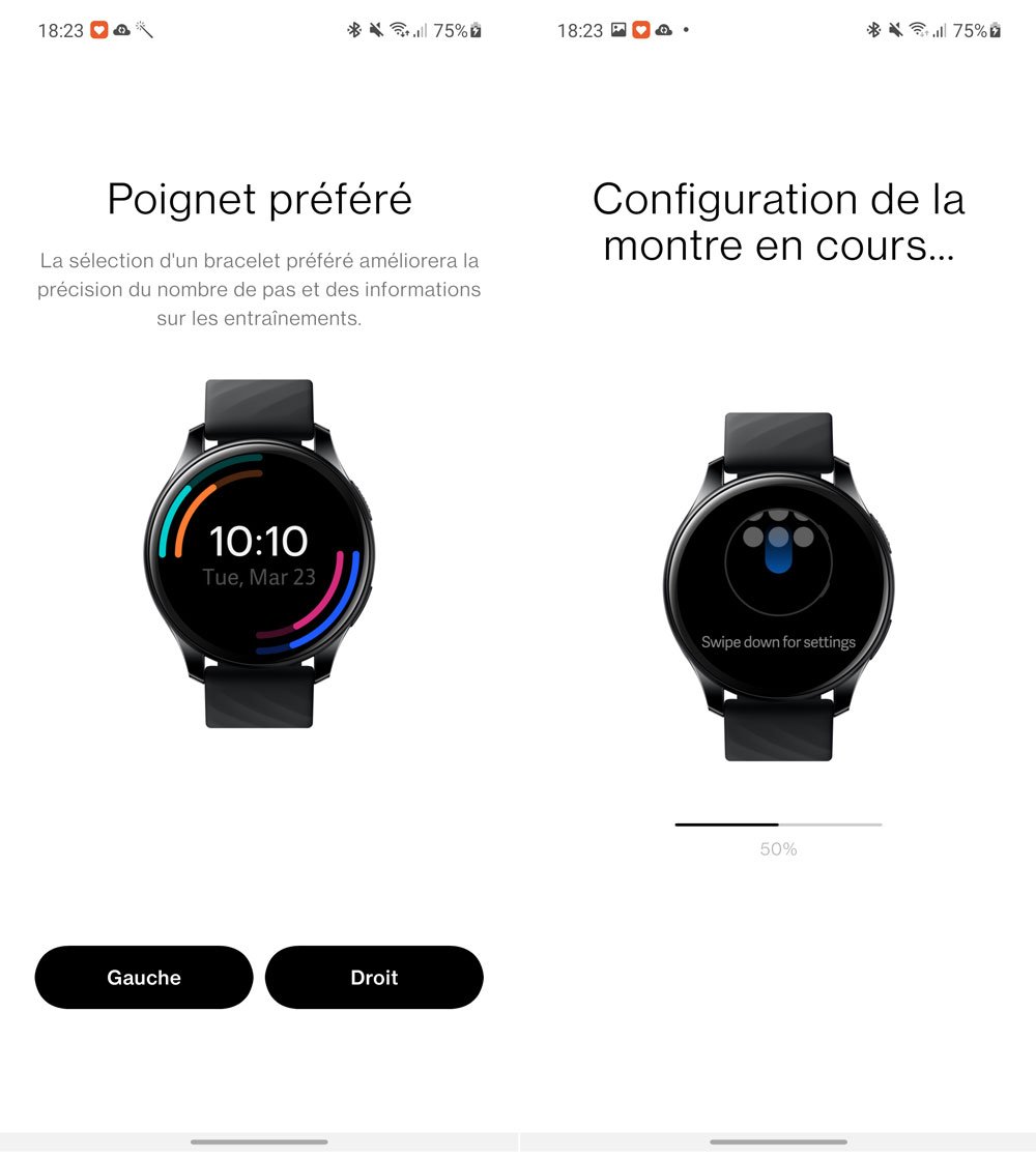 La montre est compatible avec tous les smartphones Android.