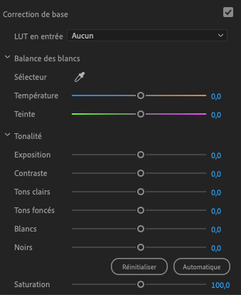 Premiere Pro Couleur 1