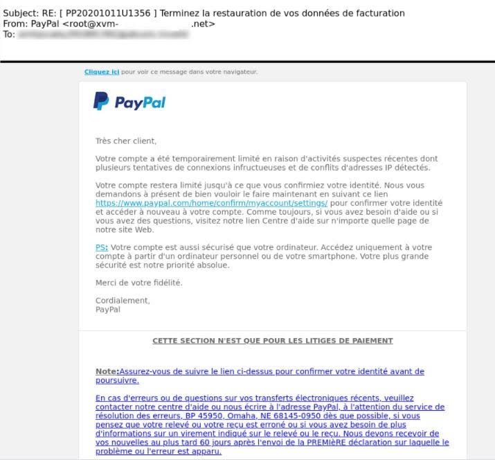 paypal phishing