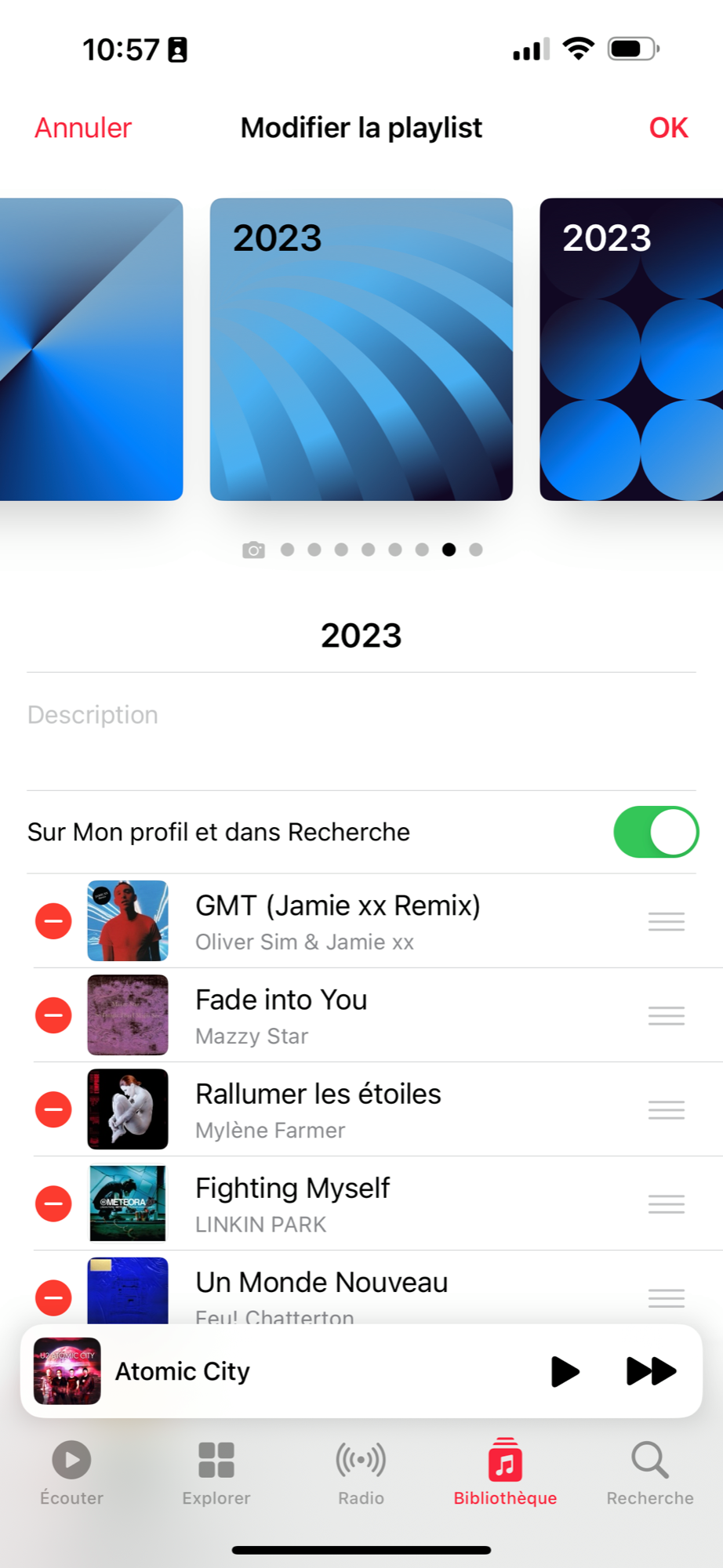 iOS 17.1 Musique