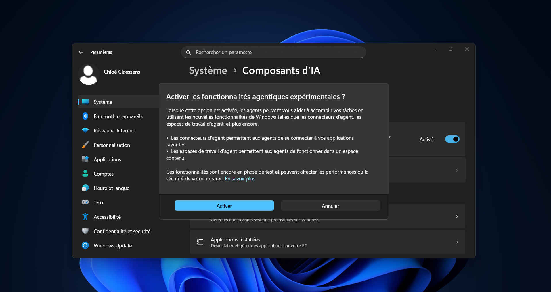 Windows 11 : Microsoft confirme que ses agents IA ne toucheront pas à vos fichiers sans votre permission. © Clubic