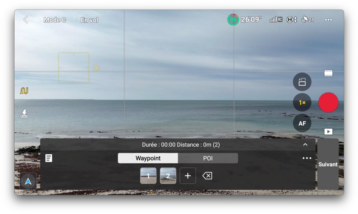  DJI intègre ses WayPoints au Mini 4 Pro © Marc Mitrani pour Clubic