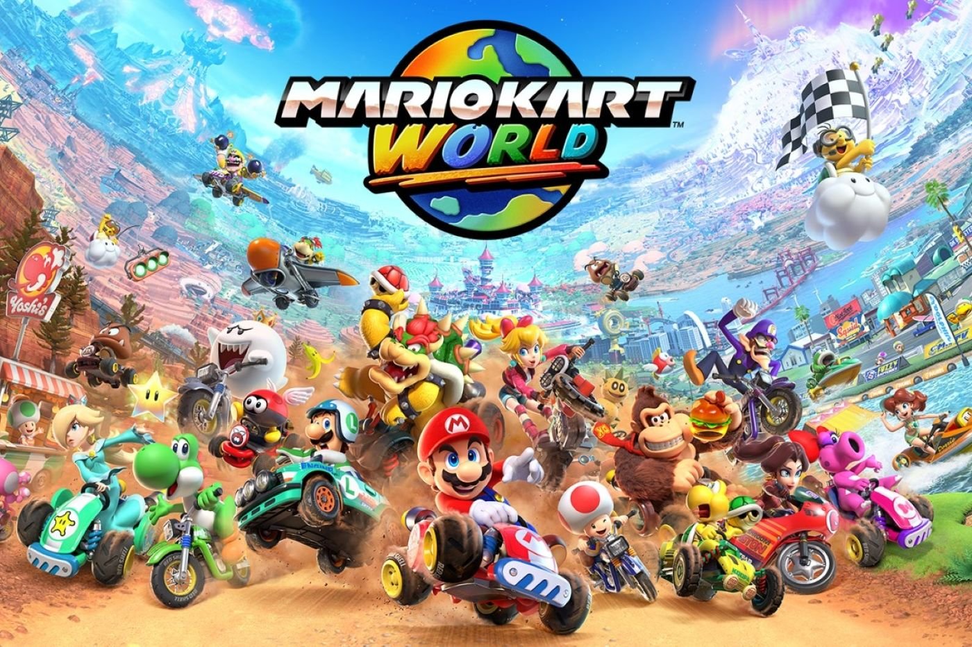 En mode nomade, l'autonomie de la Switch 2 atteint péniblement les 2 heures sur Mario Kart World... ©Nintendo