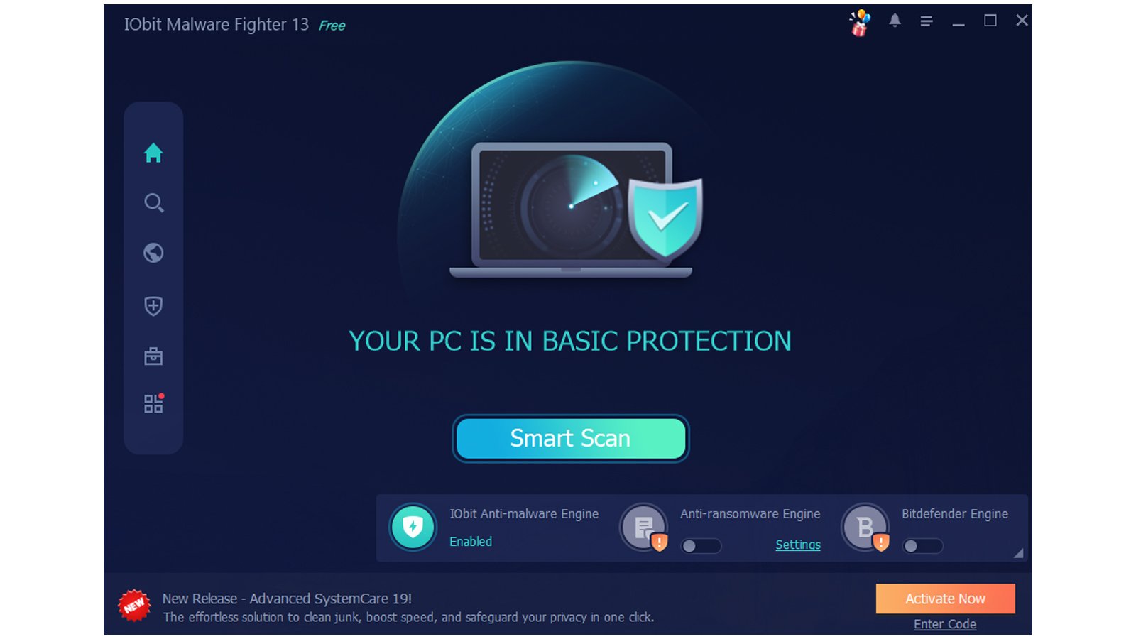 IObit Malware Fighter 13 protège Windows contre les logiciels malveillants avec analyses à la demande et protection en temps réel - © IObit