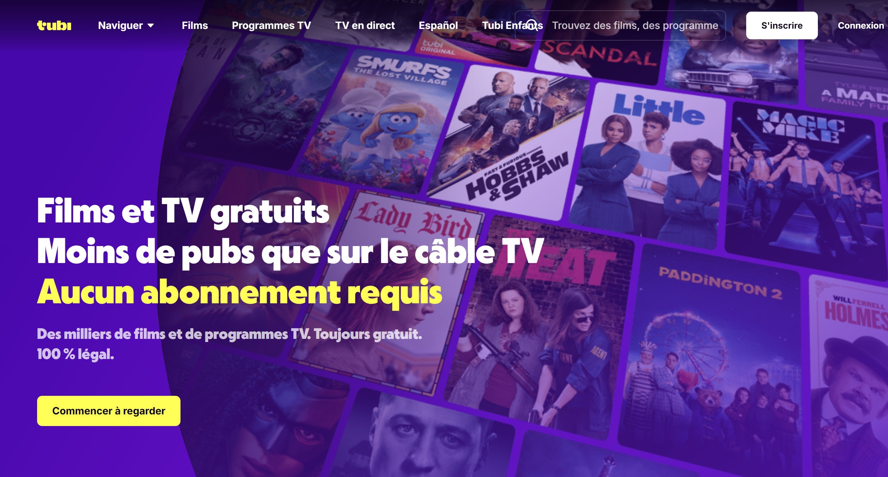 Tubi TV n'est accessible que via une connexion VPN aux USA. En France, son site affiche les quatre lettres "RGPD" dans son URL, donnant une bonne indication de son inaccessibilité © Matthieu Legouge pour Clubic