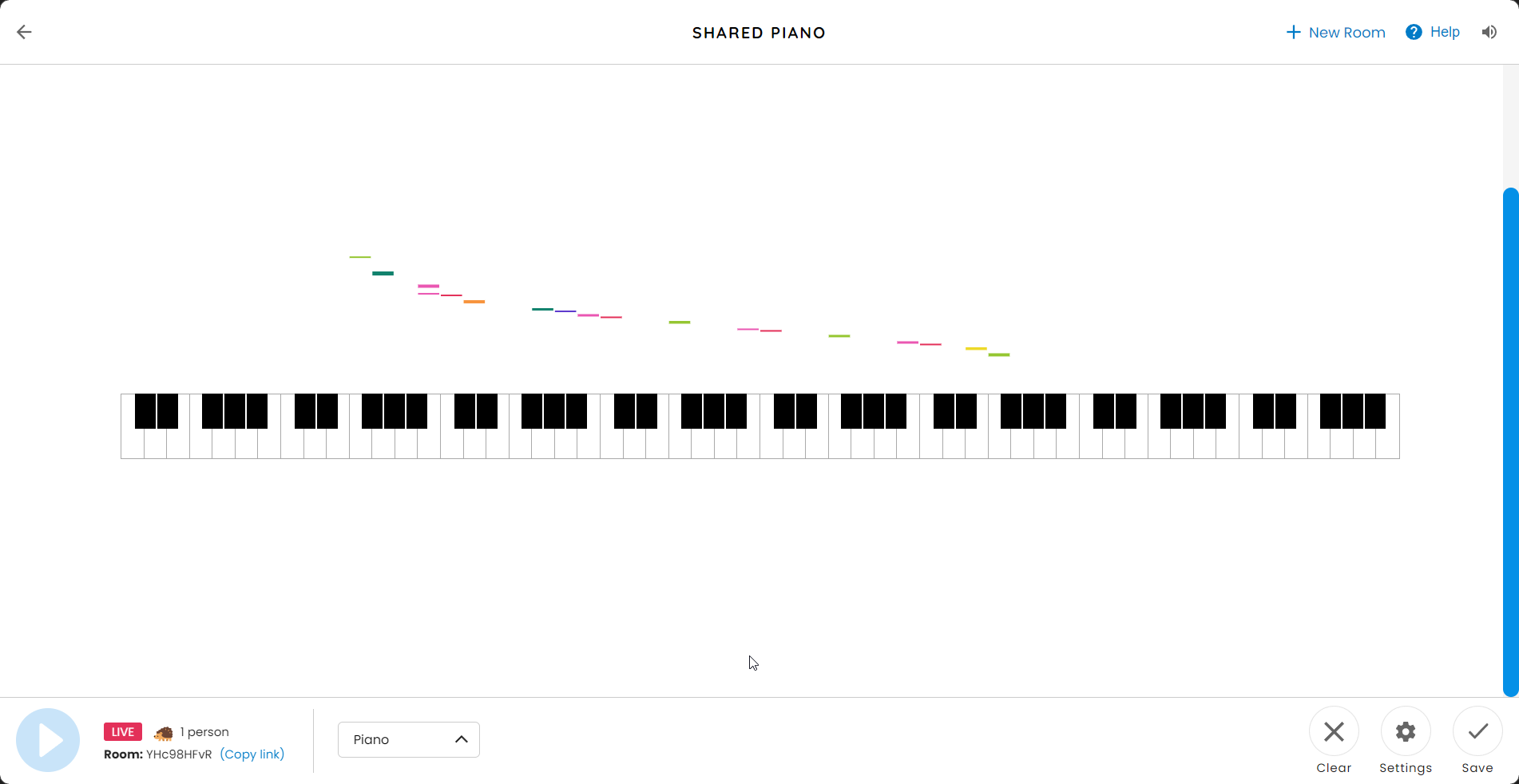 Chrome Music Lab Screen