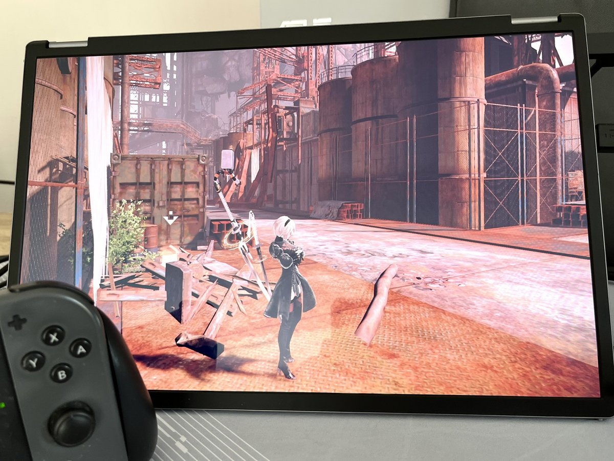 Les graphismes de la Switch sont magnifiés par l'OLED du ZenScreen © Vincent Touveneau