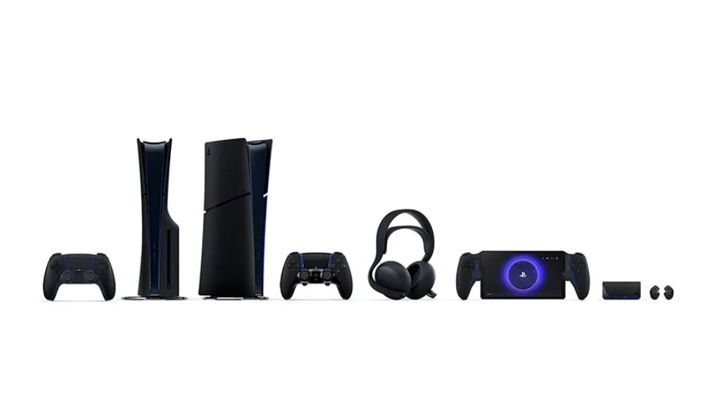 Les différents accessoires en Midnight Black © Sony