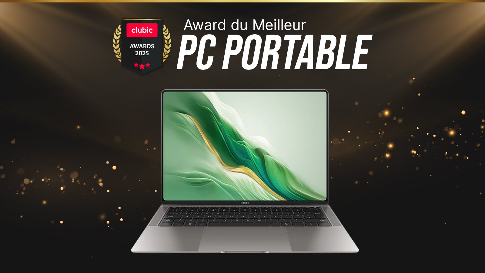 Le Honor MagicBook Art 14 remporte l'award du meilleur PC portable 2025 © Clubic