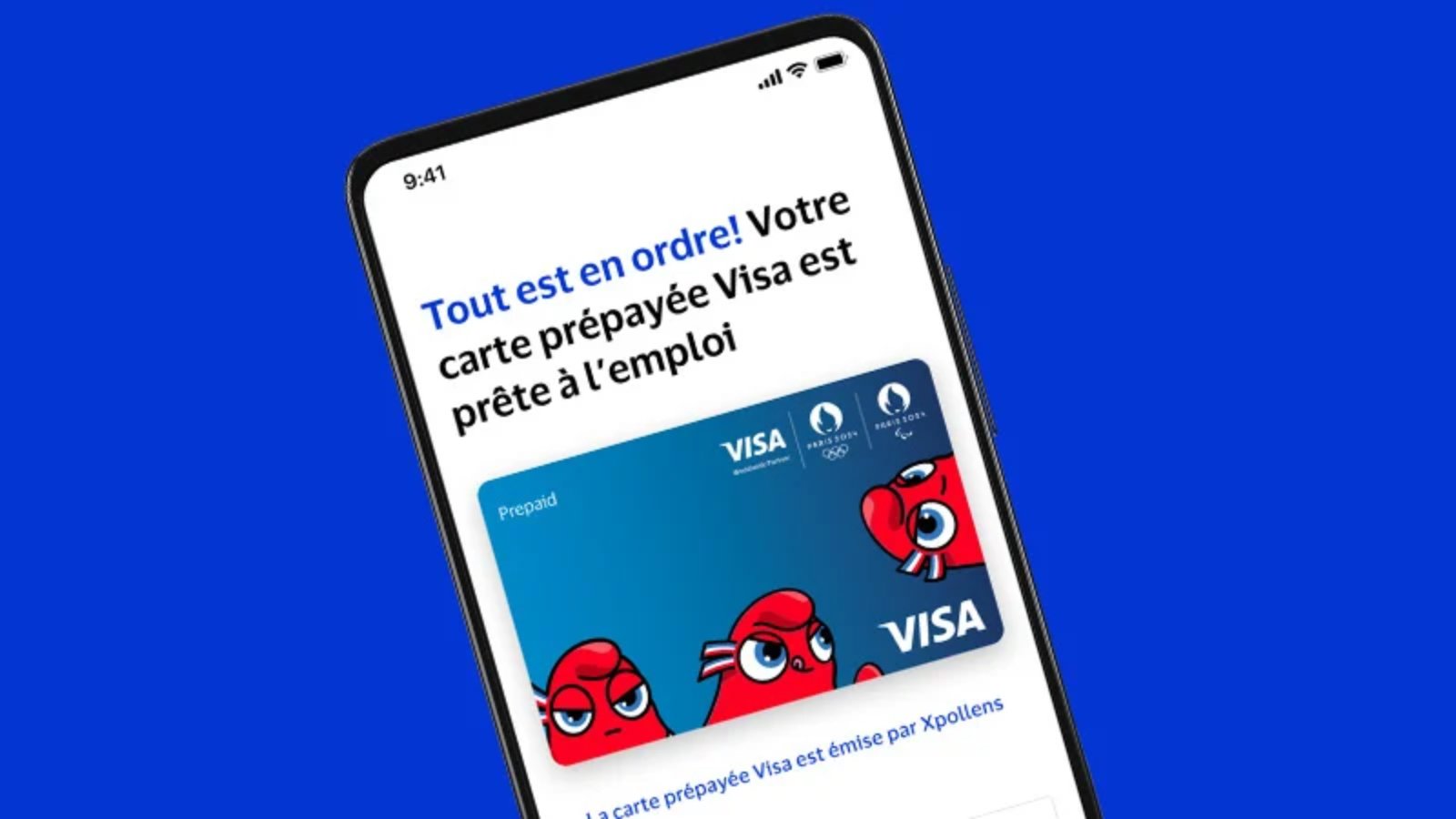 Une carte virtuelle aux couleurs des Phryges, avouez que c'est indispensable © Visa