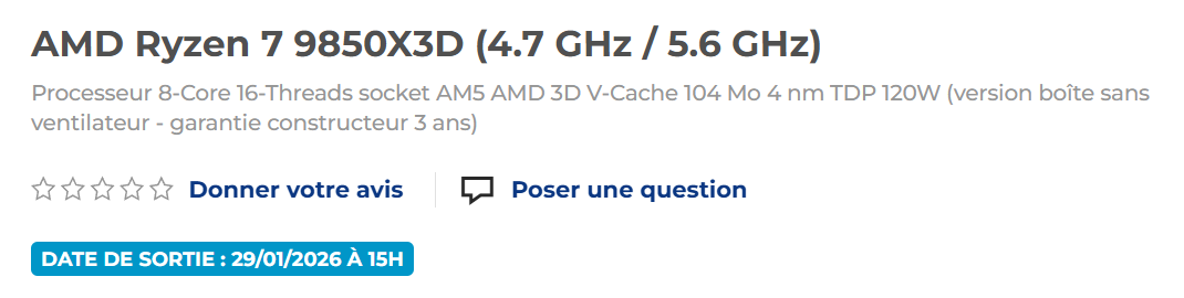 C'est LDLC qui avait vendu la mèche pour la date de sortie. ©LDLC