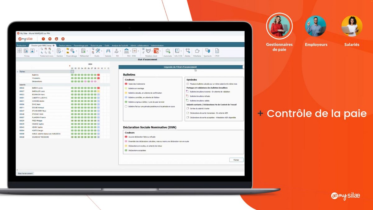 Gestion des paie avec Silae - © Silae