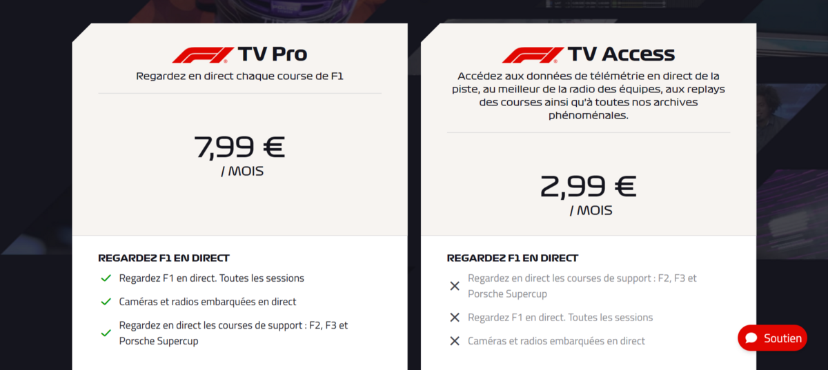 abonnement F1 TV