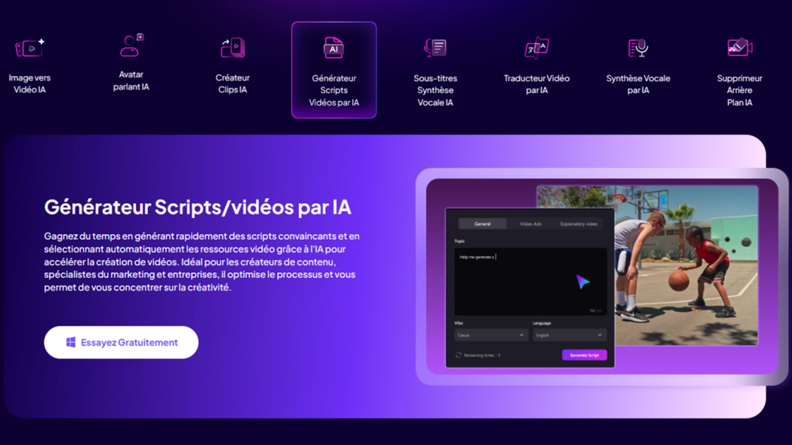 Ajoutez simplement une image pour la transformer en vidéo ©Edimakor