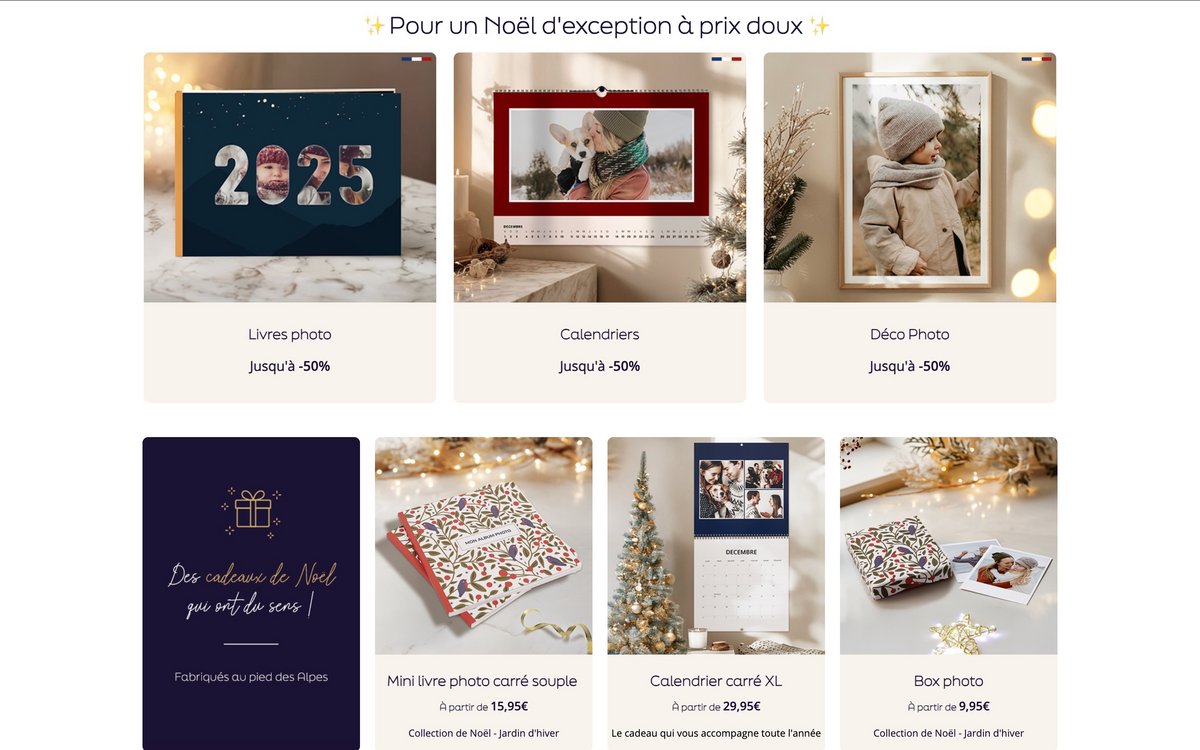 Des offres photo variant selon les saisons. ©PhotoWeb