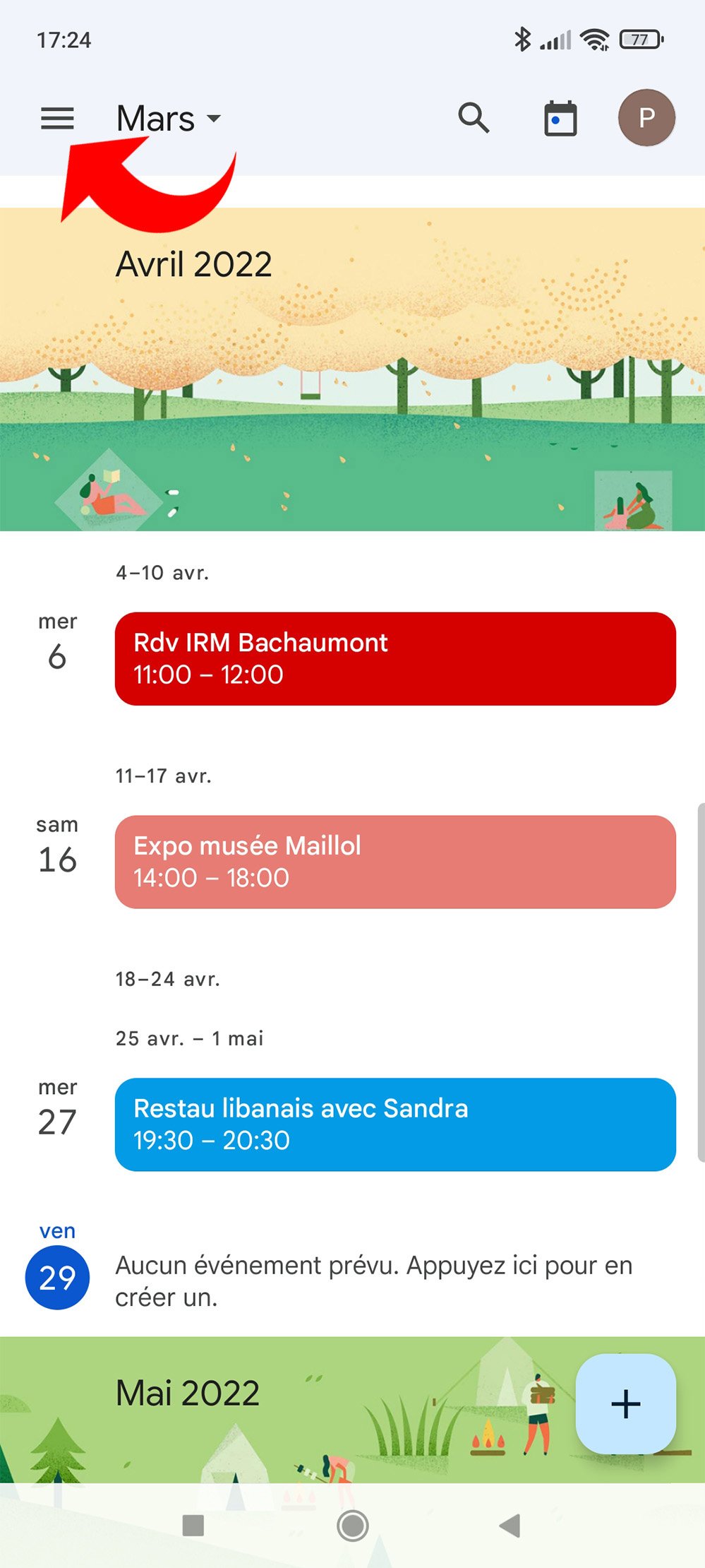 Google Agenda