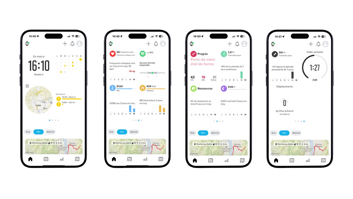 L'application Suunto © Philippe Du Noyer pour Clubic