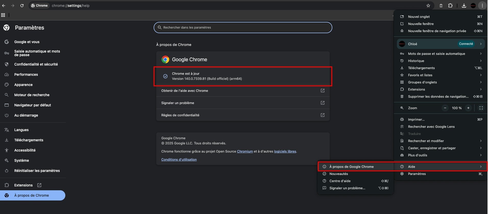 Pensez à mettre rapidement à jour Google Chrome pour profiter des derniers correctifs de sécurité. © Clubic