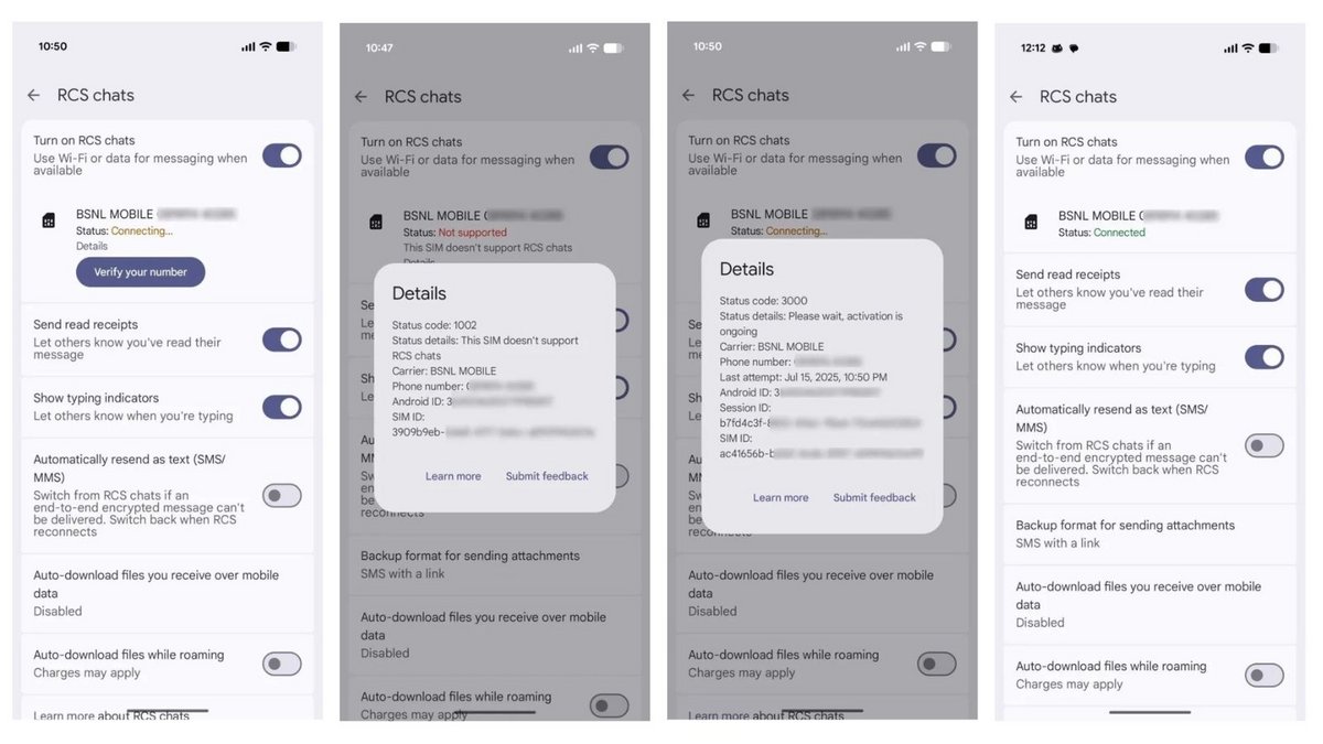 Un bouton « Détails » bientôt déployé sur Google Messages ? ©Android Authority / Google