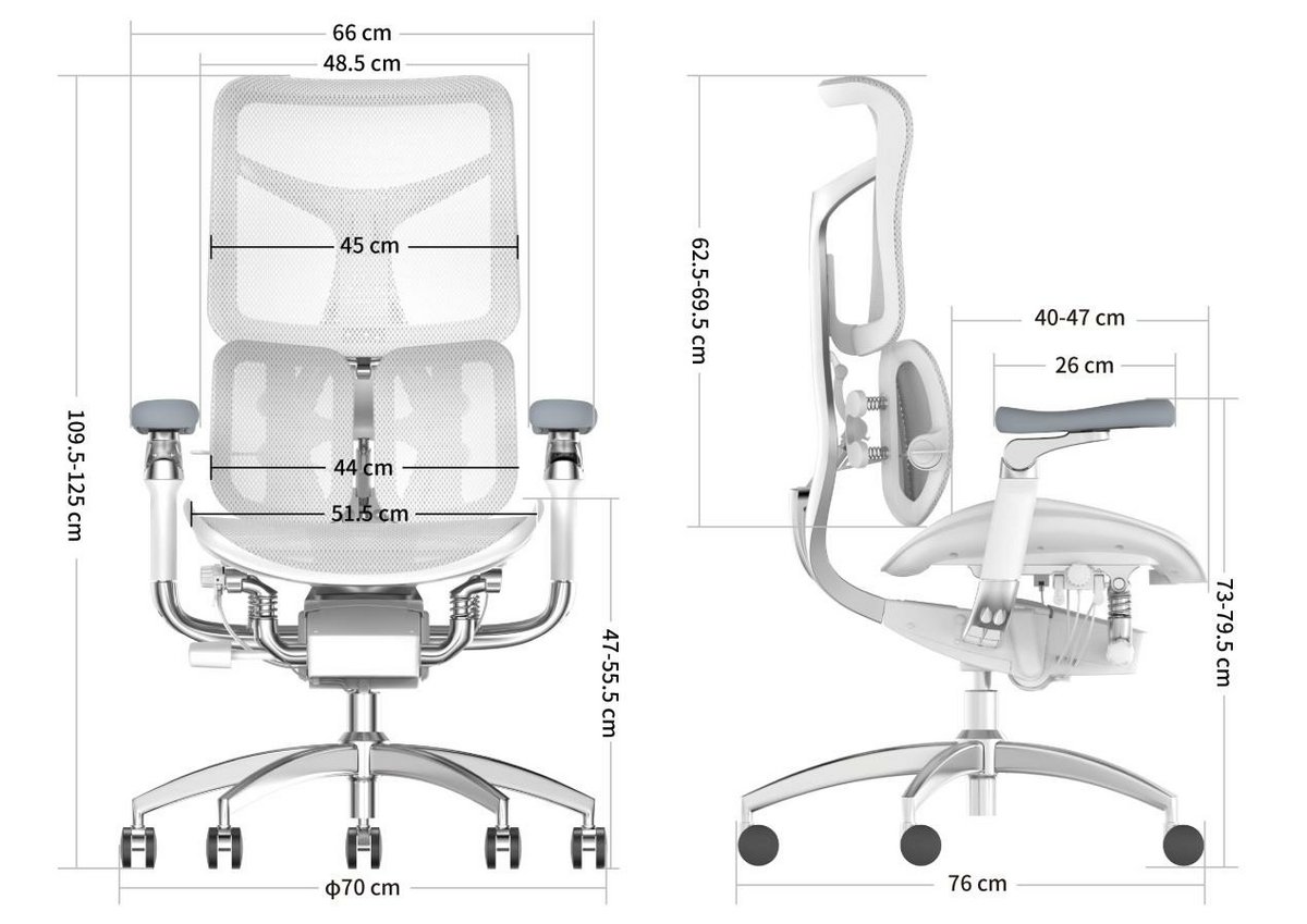 Toutes les dimensions de la Doro S300 © Sihoo