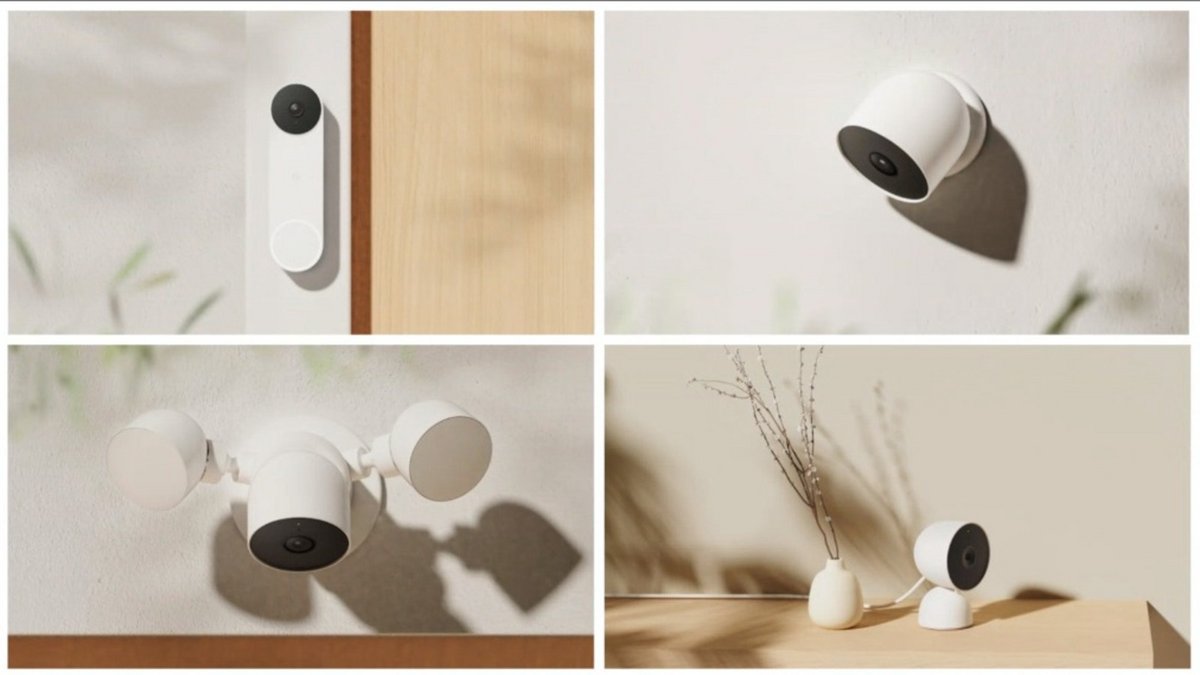 Les 4 produits de la nouvelle gamme domotique de Google Nest © Google