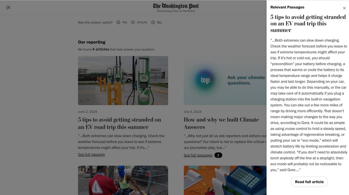 Un accès aux articles complets © The Washington Post