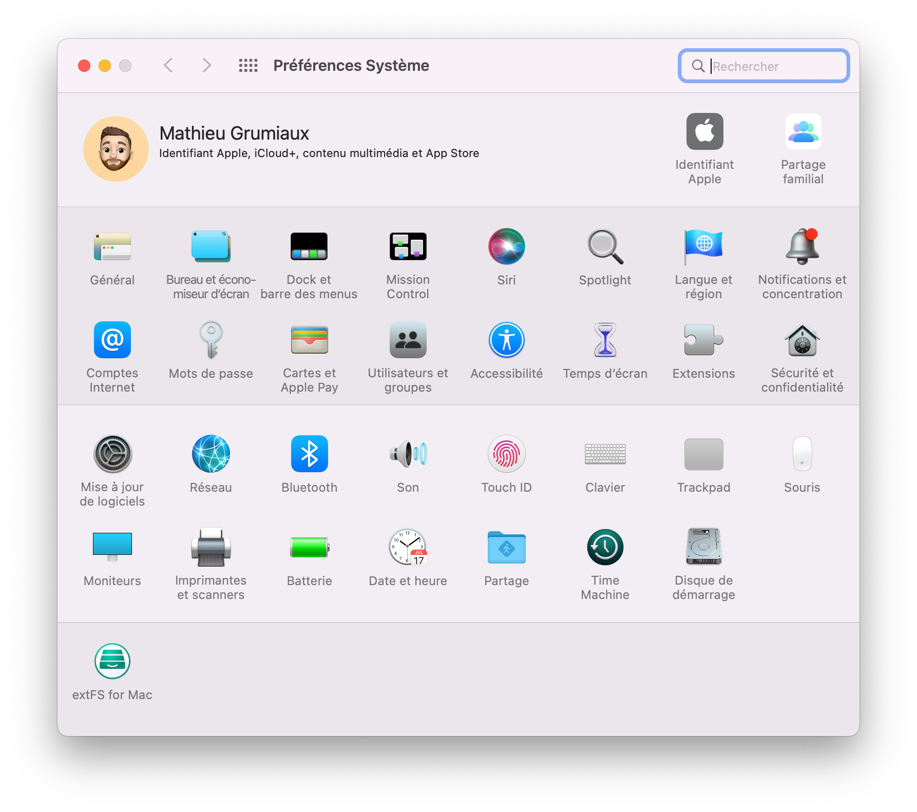 iCloud - Préférences Système © Clubic.com