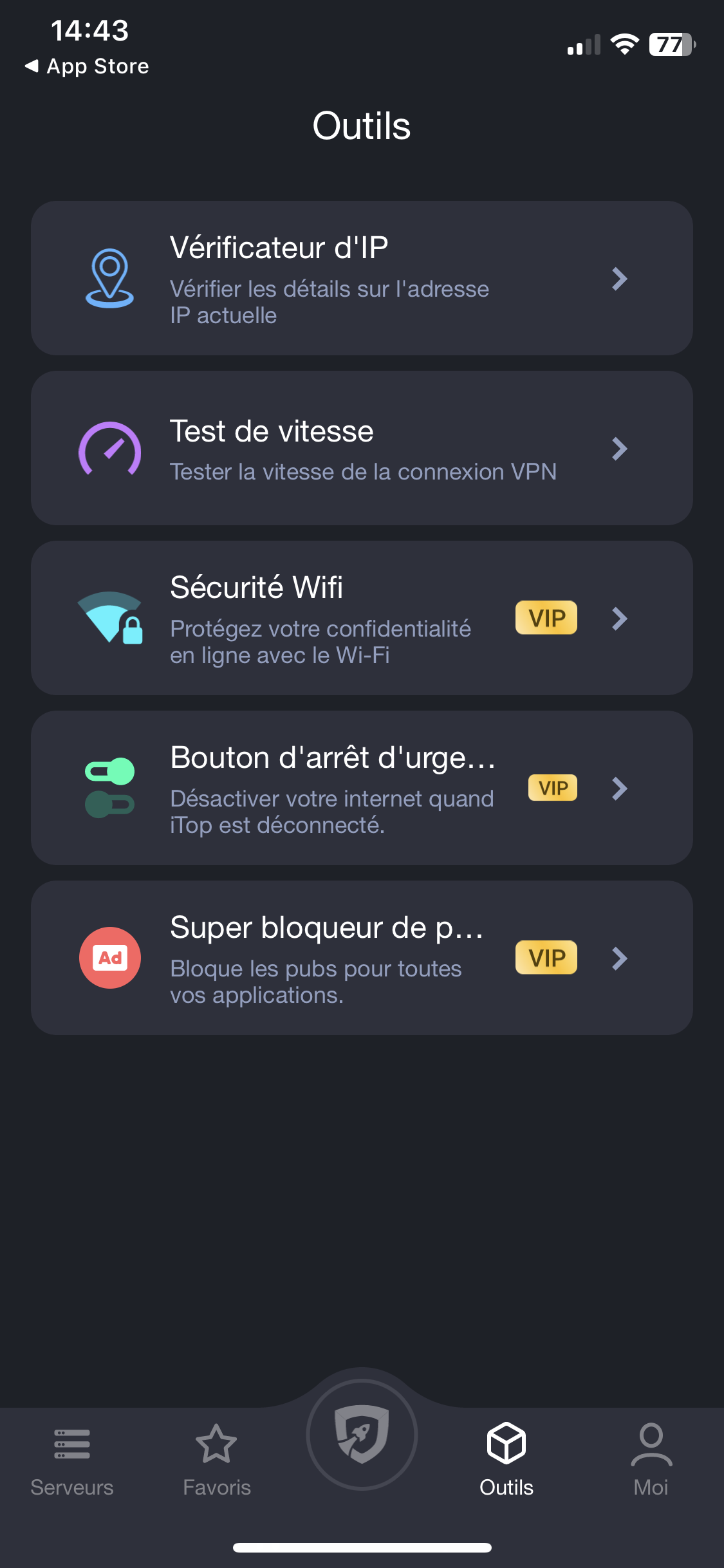 iTop VPN - outils