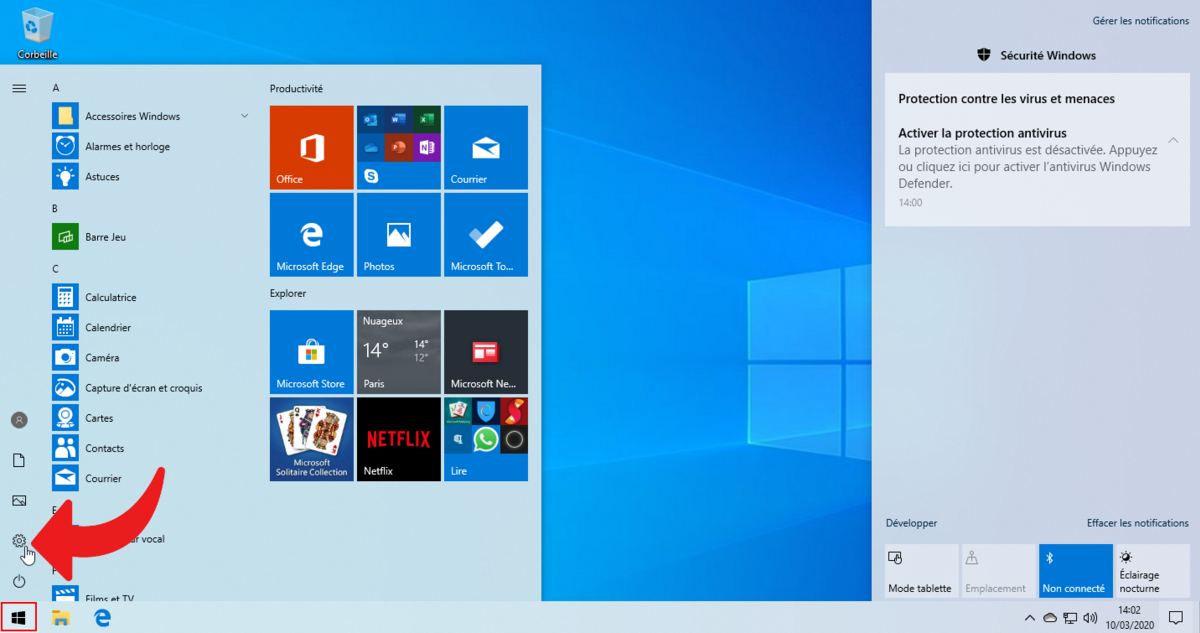 Activer Microsoft Defender - WIndows 10 - 1