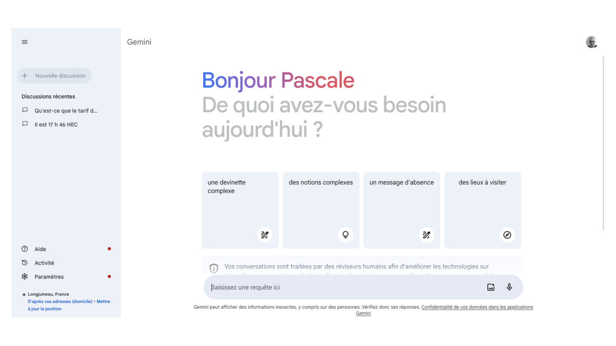 Google Gemini © Pascale Duc pour Clubic