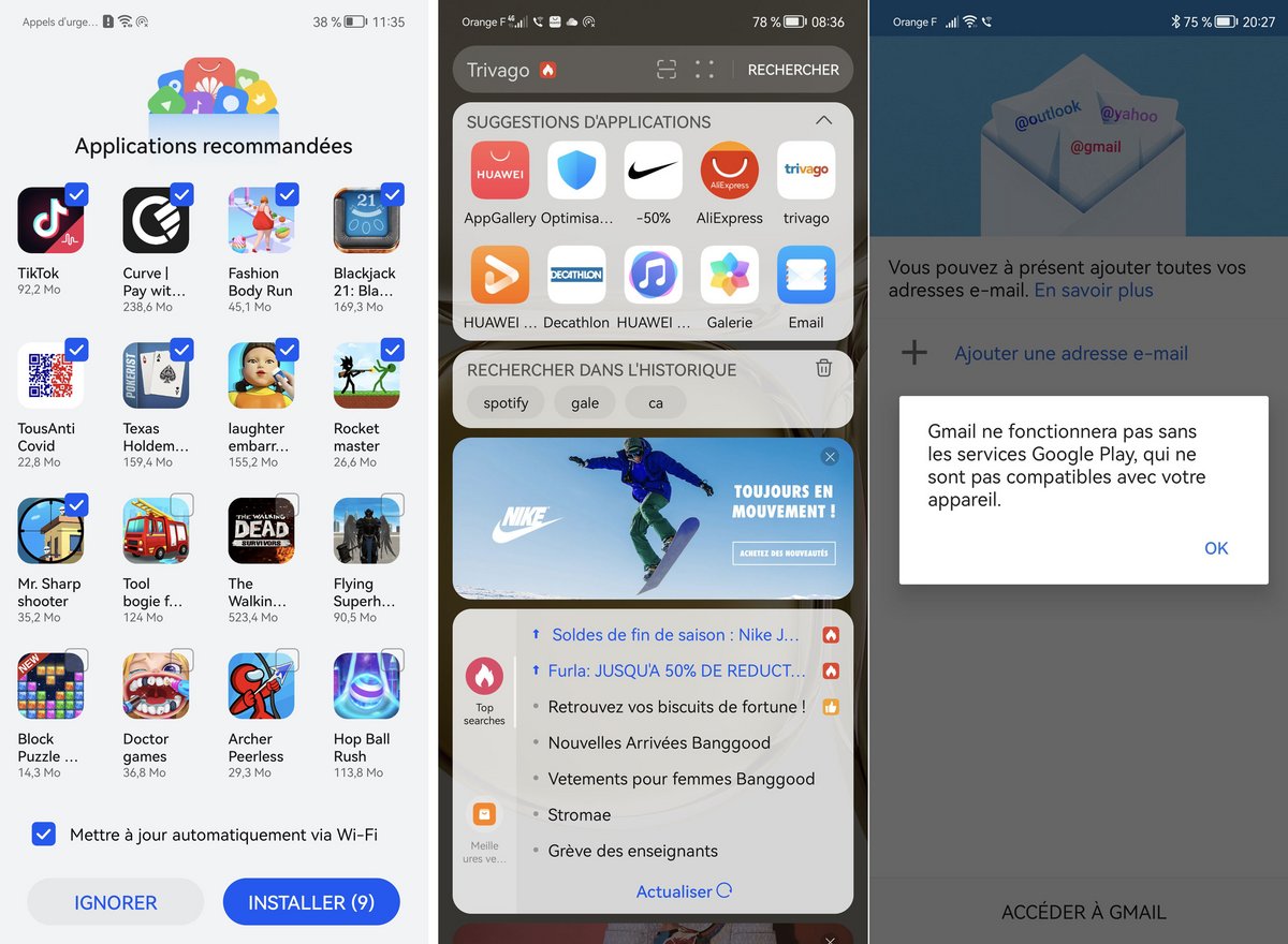 Oublier l'application Gmail, il faudra passer par la version web.