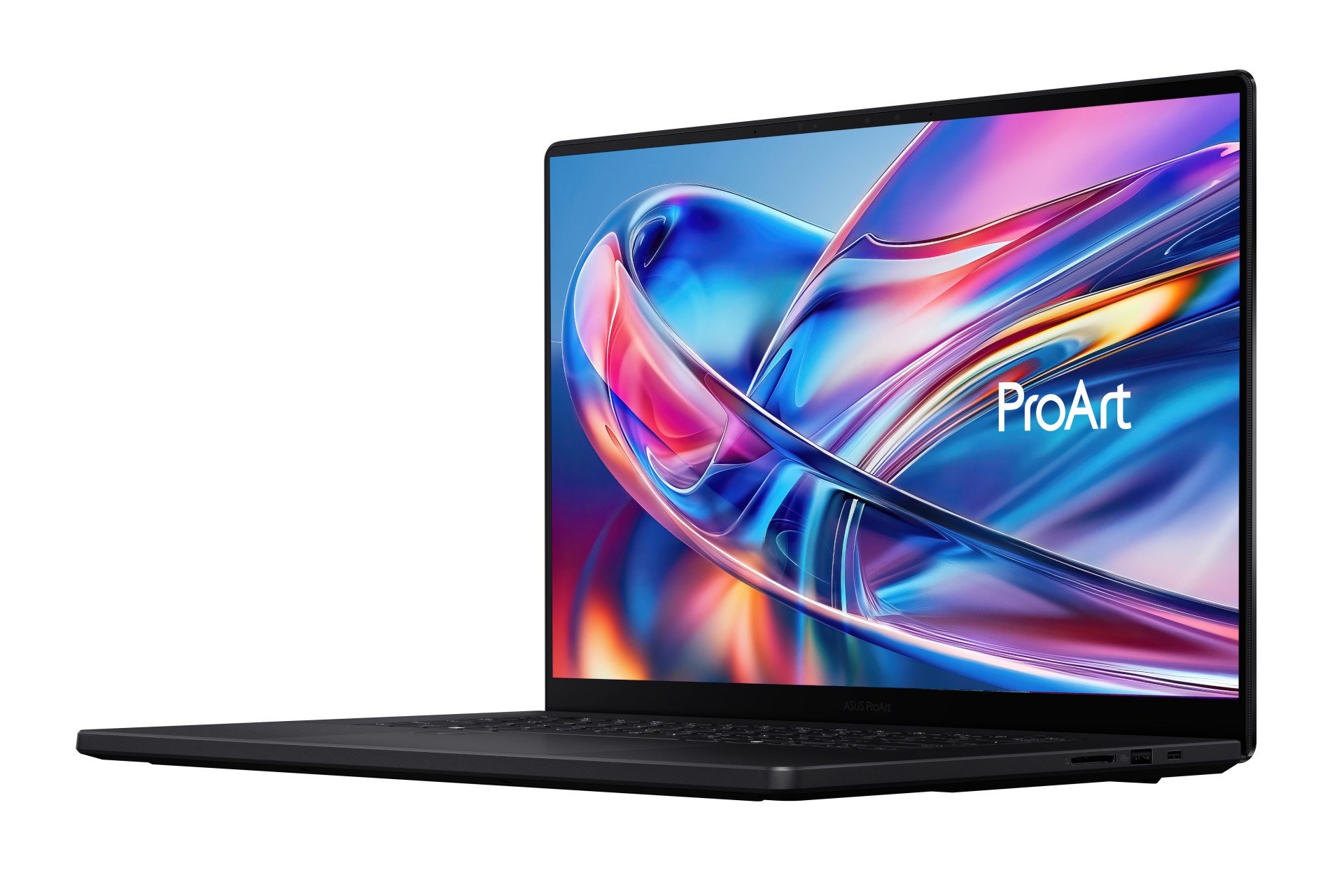 Le surpuissant ProArt P16 pourra intégrer n'importe quelle GeForce RTX série 50 malgré sa finesse de 14,9 mm. ©Asus