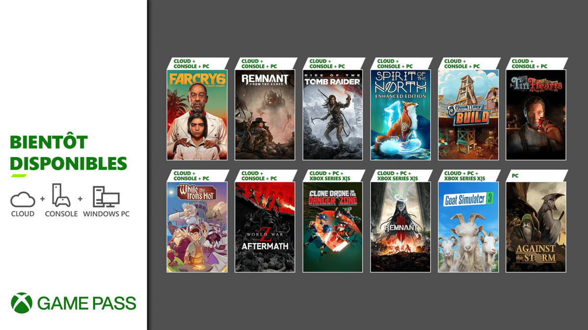 Xbox Game Pass jeux à venir décembre 2023