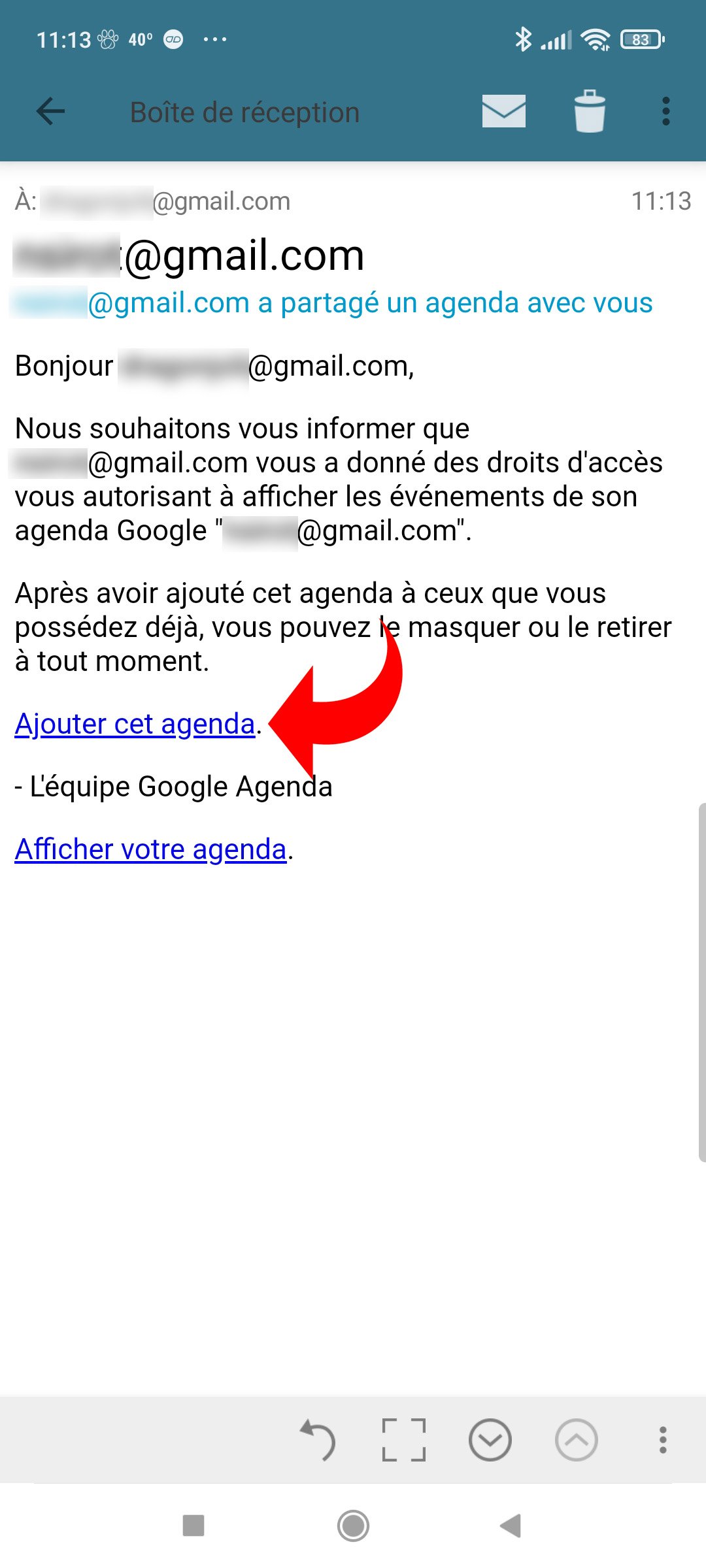 Google Agenda