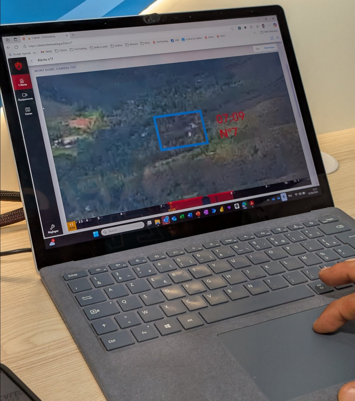 En fonction des caméras de surveillance, le système FireTracking peut détecter des feux jusqu'à 20 km de distance. ©Nicolas Guyot pour Clubic