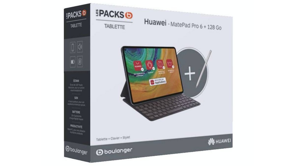 Huawei MatePad Pro avec un clavier et un stylet