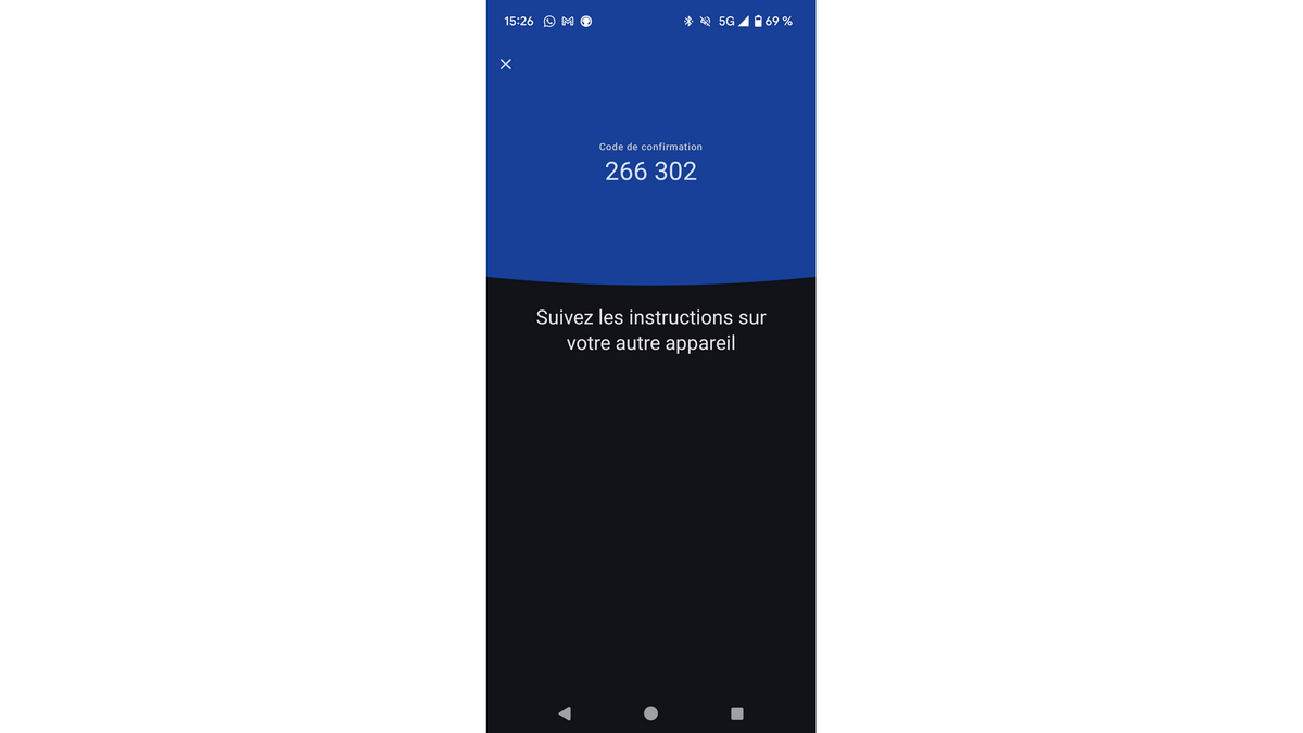 Sur smartphone, votre empreinte biométrique ou votre code PIN suffisent à confirmer la connexion © Clubic